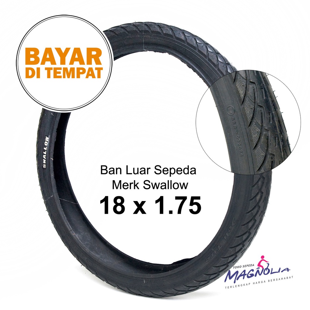 Ban Luar Sepeda 18 x1.75 Swallow