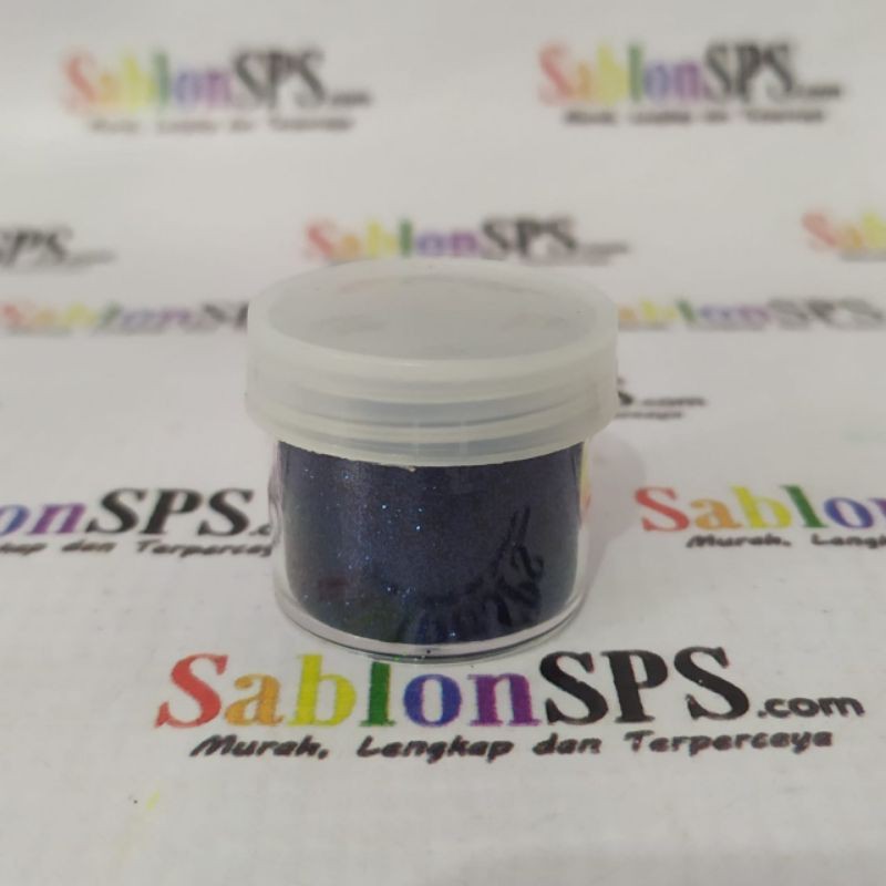 BUBUK GLITER NAVY BLUE GLITTER POWDER 5gr CUP KECIL