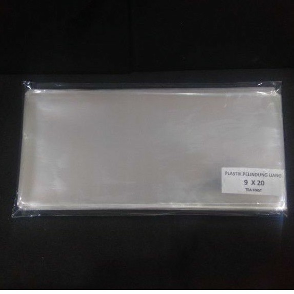 PLASTIK OPP PELINDUNG UANG KERTAS 9x20 (TP-046E) 100 LEMBAR