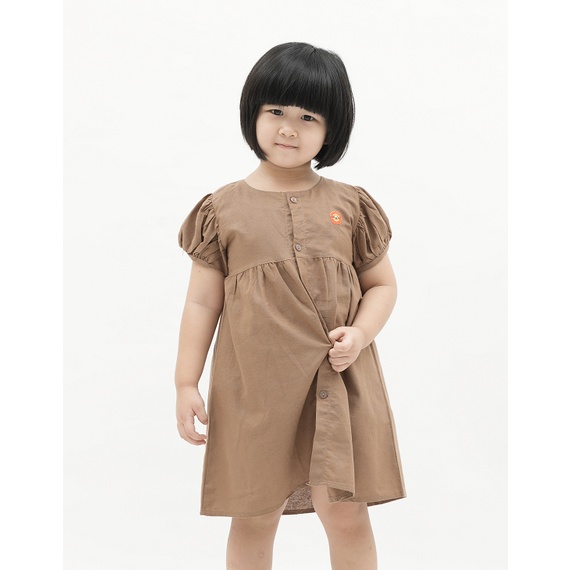 Little Fresco - Dress Anak Uno Dark Brown