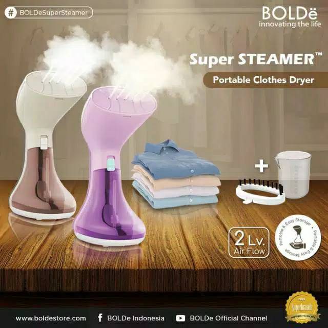 Setrika uap steamer BOLDE laviola - portable clothes dryer - 2 level