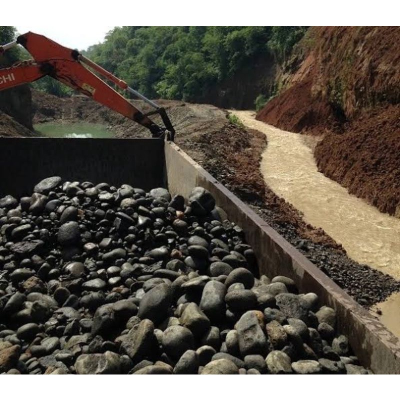 urugan sirtu dominan batu