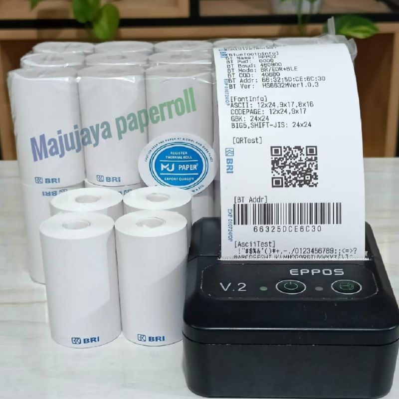 

KERTAS THERMAL EDC LOGO BANK BRI 57X30 cocok untuk semua jenis printer mini EDC bluetooth