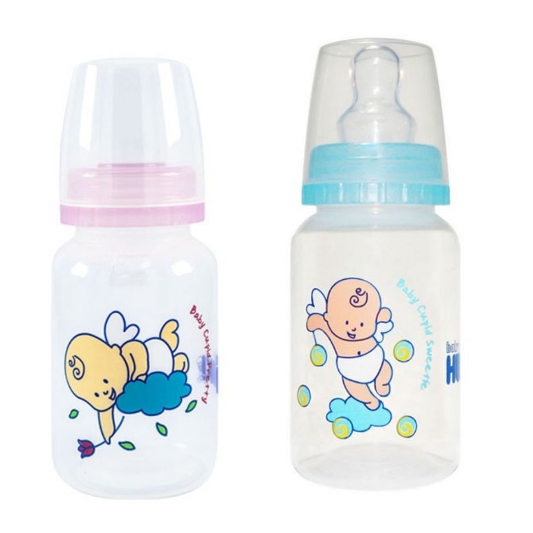 Botol susu bayi Huki deluxe PP HQ 140 ml dot ortho gepeng bpa free #255