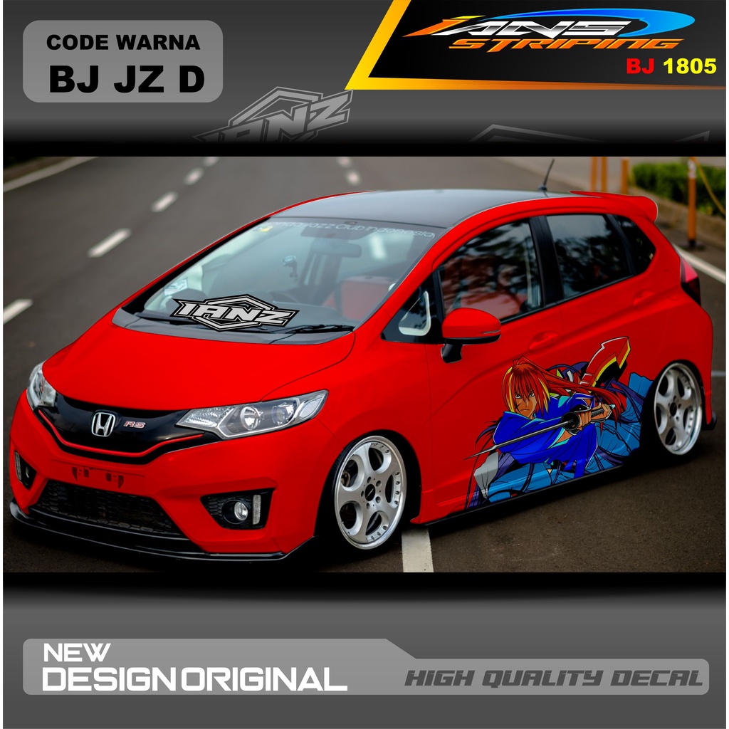 STIKER MOBIL HONDA JAZZ MOBIL AGYA AYLA AVANZA DLL / STIKER VARIASI MOBIL / DECAL STIKER MOBIL