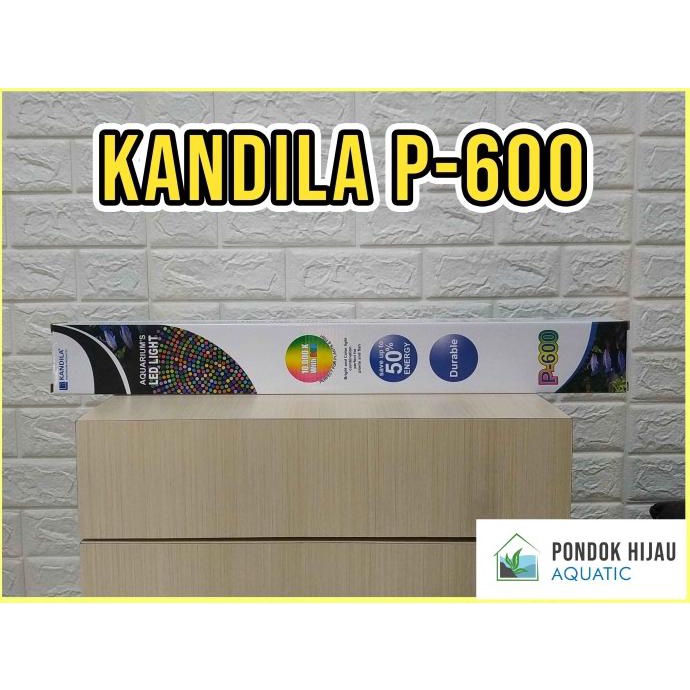 Kandila P-600| Lampu Aquarium LED RGB | 60-70cm 13Watt
