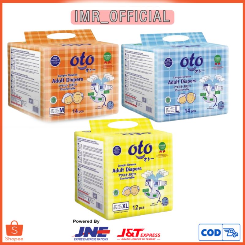 OTO POPOK DEWASA PEREKAT ADULT DIAPERS M14/L14/XL12