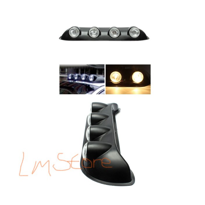 Lampu Sunroof Headlamp Atap Foglamp Offroad 4x4 Bulat Universal For Mobil 4x4 SUV Jeep Tractor
