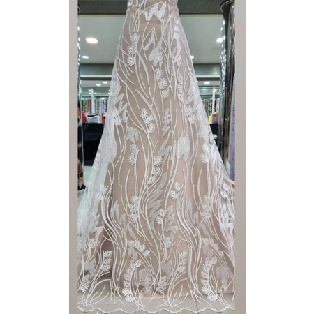 Tille Bordir Payet Eliesaab(only white)