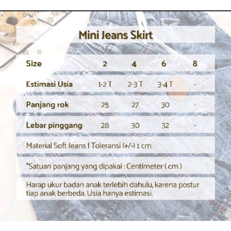 ROK JEANS MINI SKIRT GISEL by CARTER'S LEMBUT MURAH BAGUS BRANDED PREMIUM