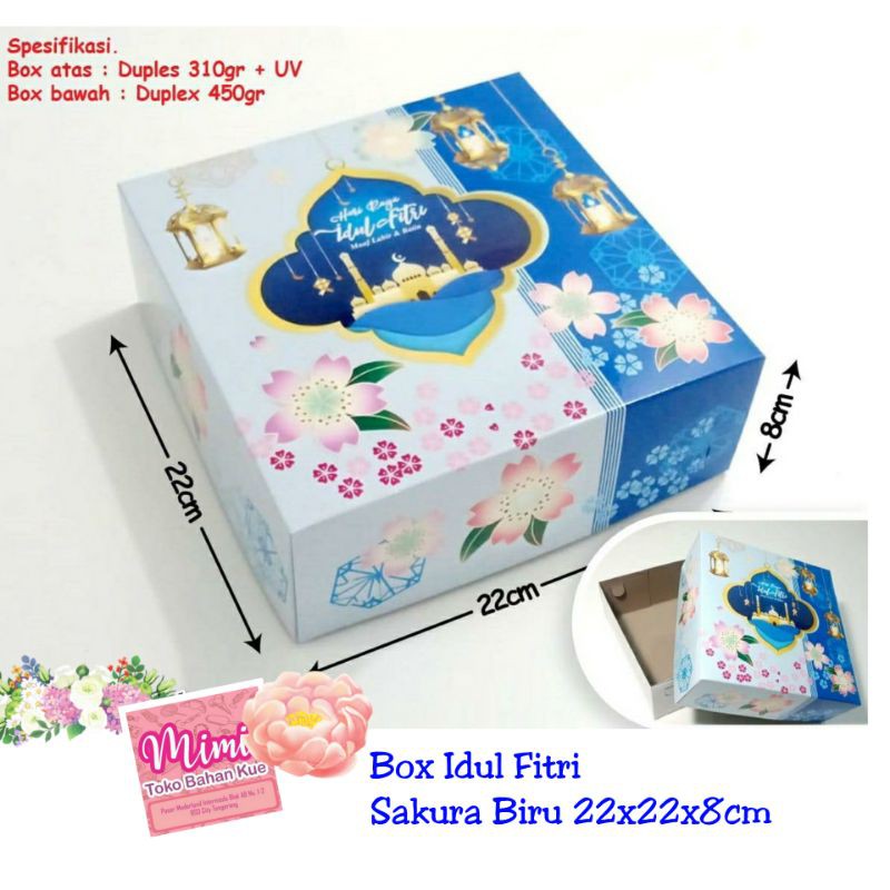 

Dus Box Kue Idul Fitri SAKURA BIRU (5pc)