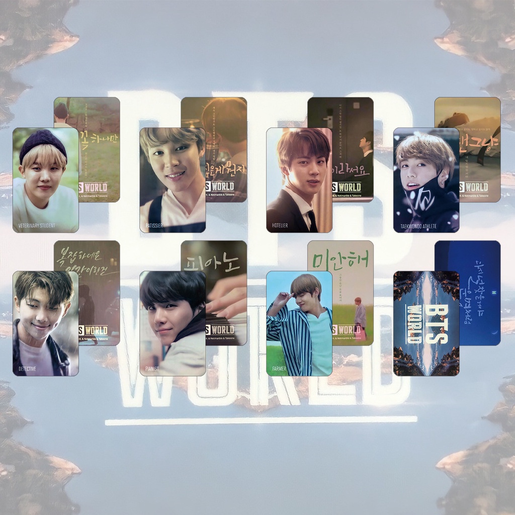 7pcs / Set Kartu LOMO Foto Kpop BTS Bangtan Boys