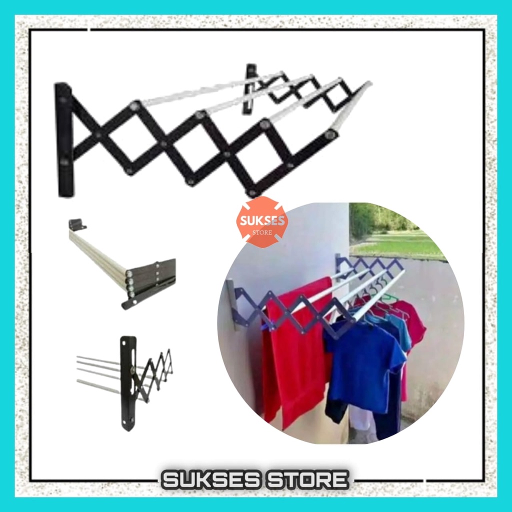 JEMURAN DINDING LIPAT MINIMALIS / JEMURAN LIPAT / JEMURAN DINDING