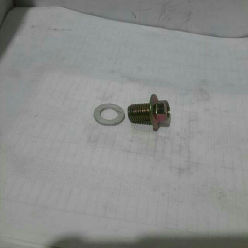 Baut tutup tap oli + ring oli alum beat vario vari 125  jup vega mio vegazr mioJ verza megapronew