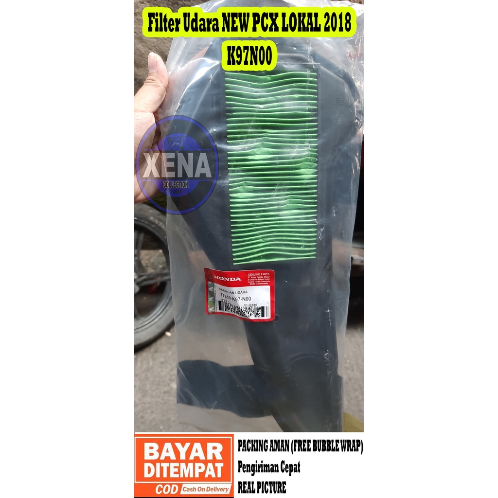 FILTER SARINGAN UDARA PCX 150 K97 S170 / Filter/saringan udara honda PCX 150 ADV 150 LOKAL / Element Comp Air Cleaner - PCX 150 K97 17210K97N00 / Filter Udara New PCX Lokal 2018 K97 N00