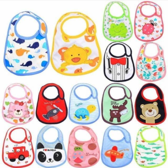 Bib Slaber Celemek Bayi / Perlengkapan Bayi Newborn 1 KG Muat 21 PCs