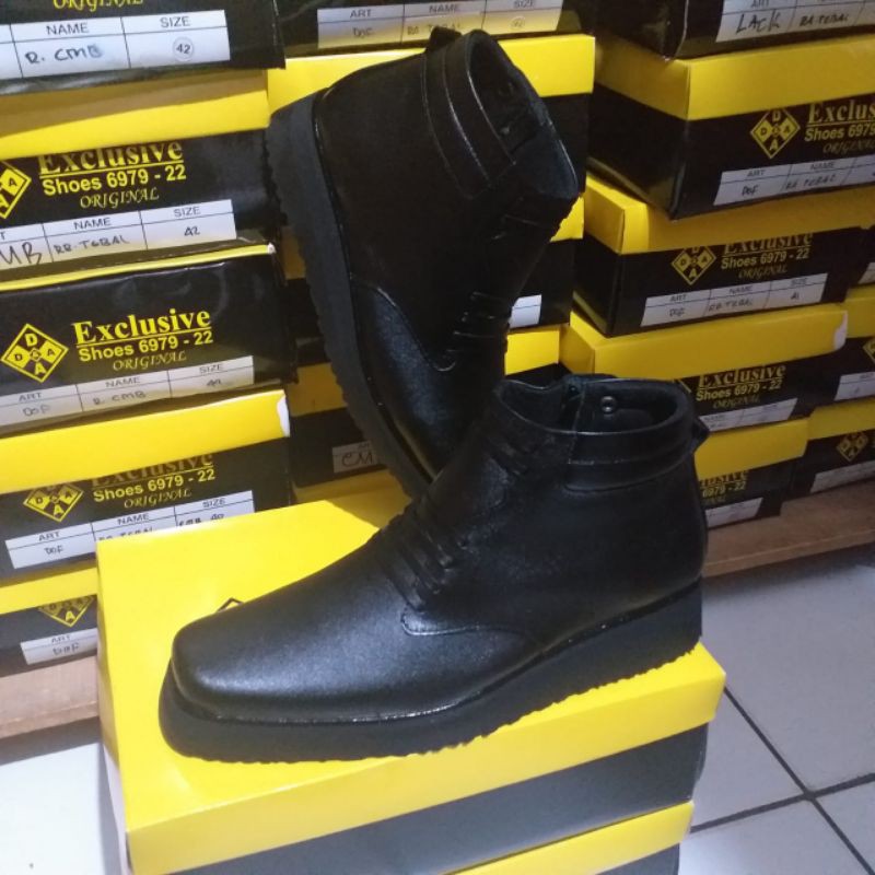 SEPATU PDH CMB ASLI KULIT   OUTSOLE DATAR