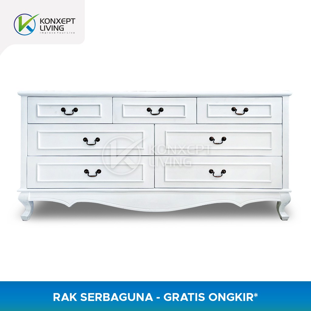 Buffet TV Minimallis 7 Laci Model Klasik