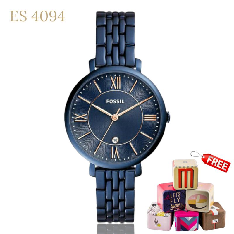 Brand Fossil Original Bergaransi Jam Tangan Wanita stainless steel Quartz Jam