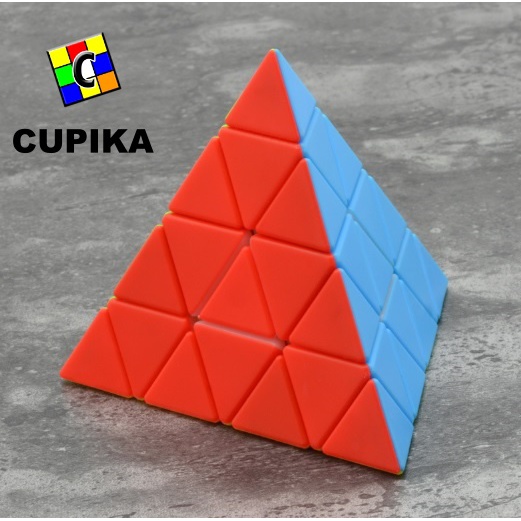 Rubik LEFUN Piramid 4x4 Pyraminx Segitiga Magic Cube Stickerless