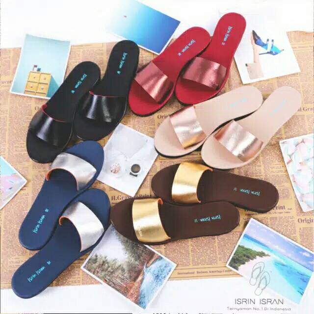  Sandal  Wanita  Strapie By Isrin  Isran  Original Shopee 
