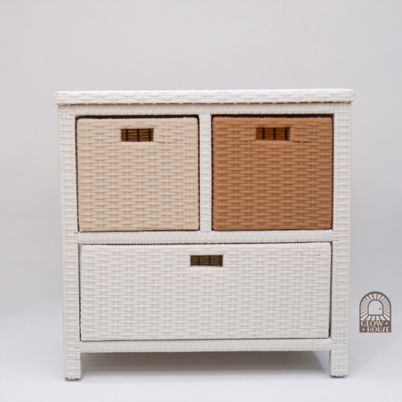 LACI ROTAN 3 - LEMARI 3 LACI ROTAN