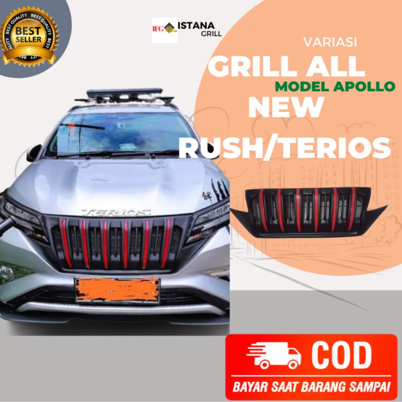 grill all new rush terios model apollo/prado