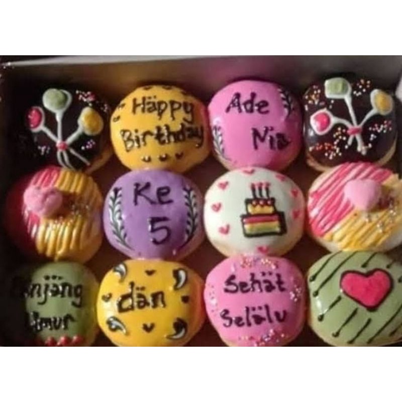 Donat Ultah/Donat mini/Donat Karakter