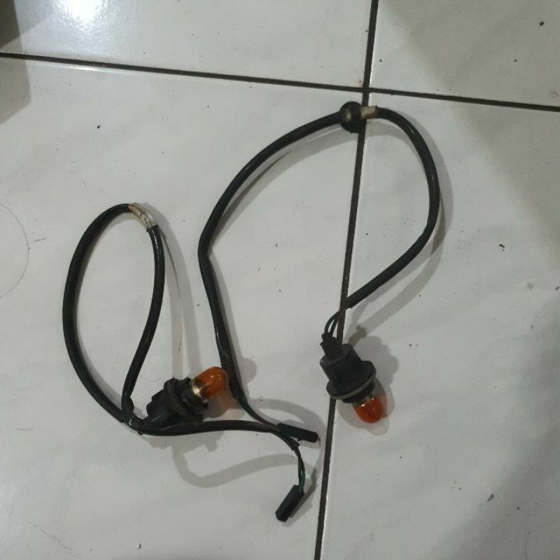 harga satuan kabel wire riting lampu sen sein ninja 250 fi original ori asli depan