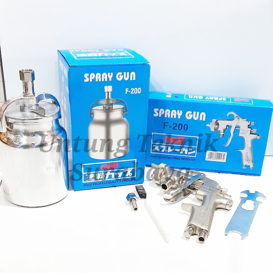 MEIJI F200 S Spray Gun 2.0mm Tabung Bawah - Original