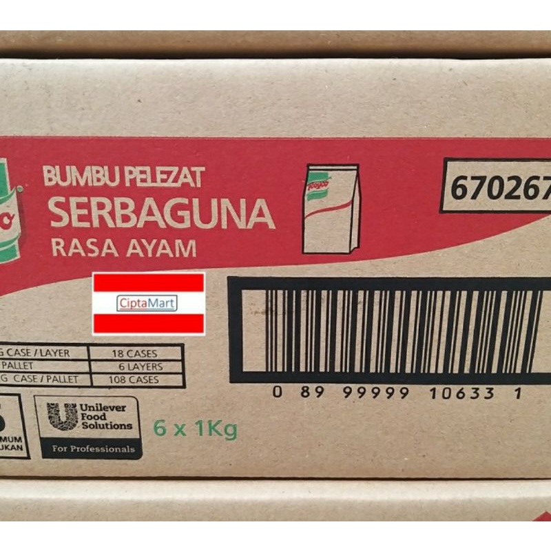 

Royco Ayam Bumbu Pelezat Serbaguna 6x1kg (1dus)