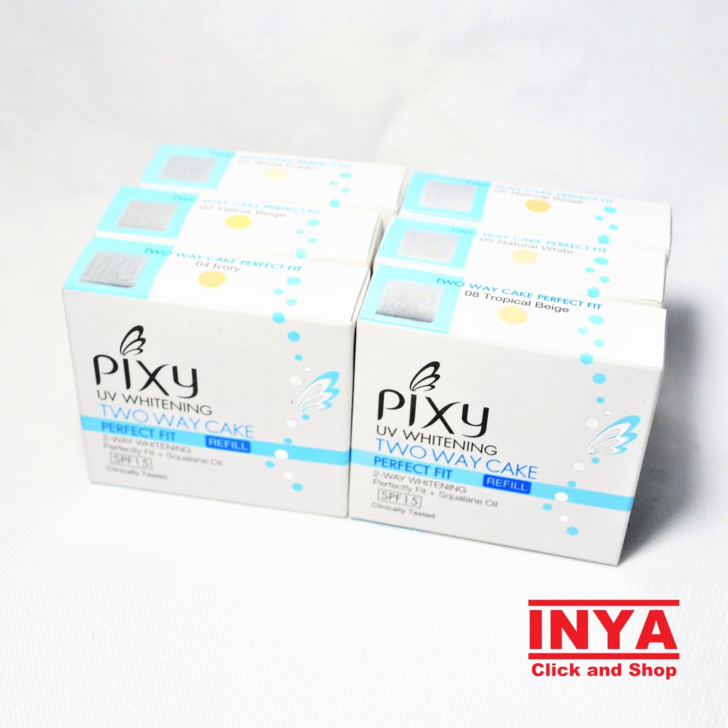 PIXY TWO WAY CAKE PERFECT FIT REFILL COLLECTION 12.2gr - Bedak Padat - Compact Powder