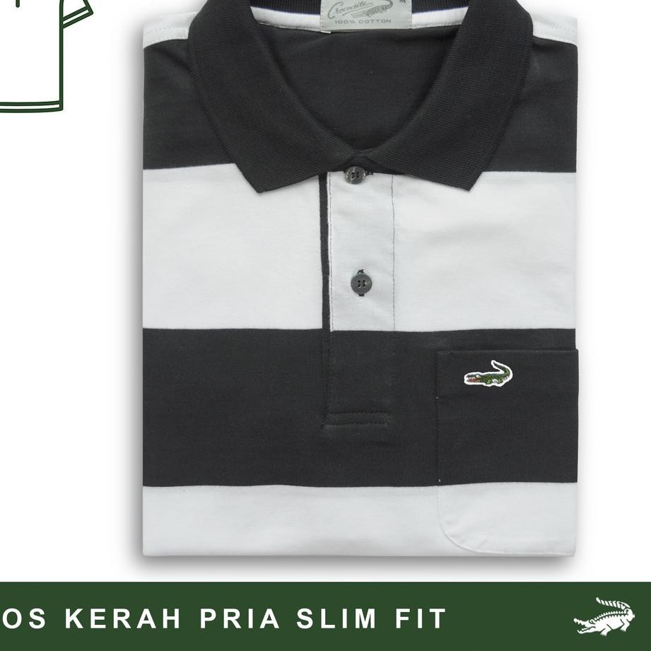 KODE BARU 863 Crocodile MOPI B - Baju Kaos Kerah Pria Men Polo Original Slim fit - Bahan Katun TERBA