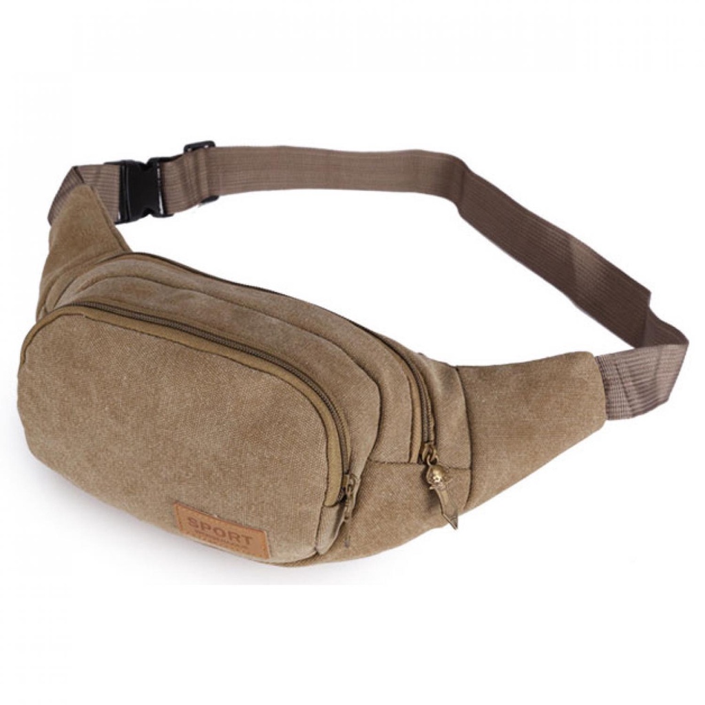 BOWEEN Tas Pinggang Canvas Waist Bag - WG6606