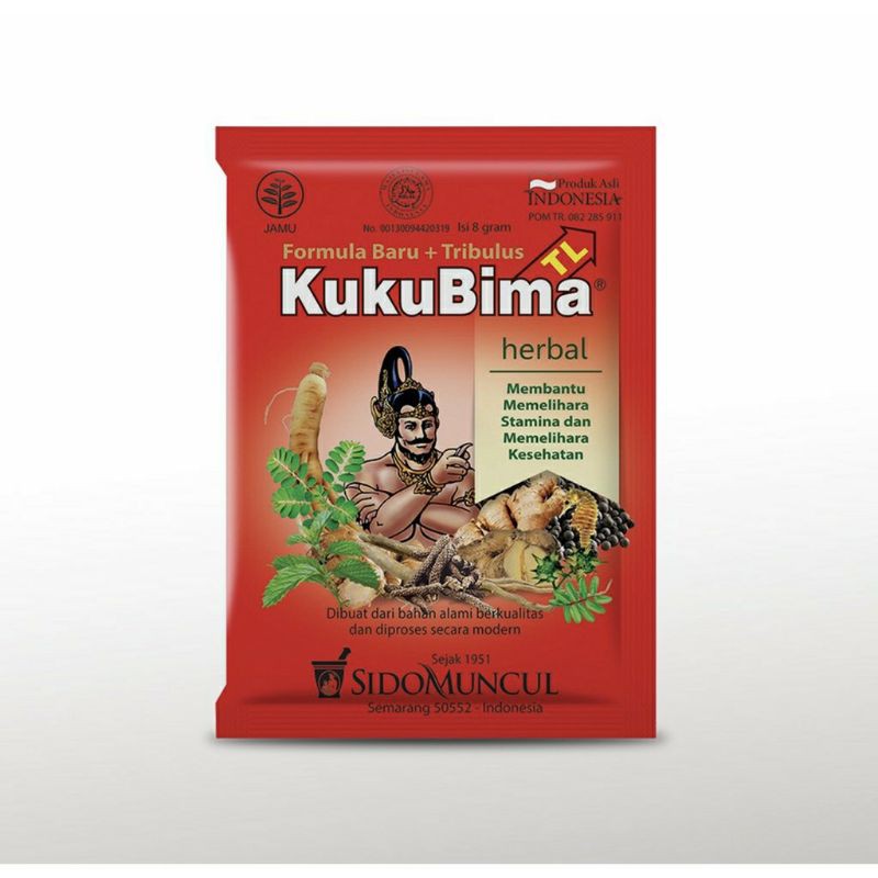 Jamu Kuku Bima TL Plus( FORMULA BARU + TRIBULUS ) ISI 10 SACHET