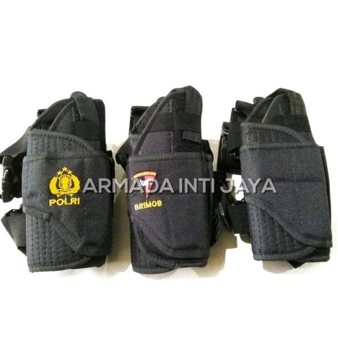 Holster Paha Logo Brimob l Po Li Si l Sarung Pistol Logo l Holster