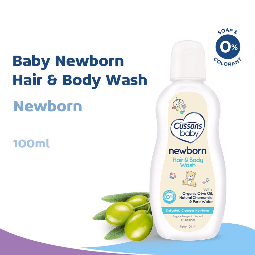 Cussons Baby Hair &amp; Body Wash - Sabun Mandi Bayi 100ml 200ml