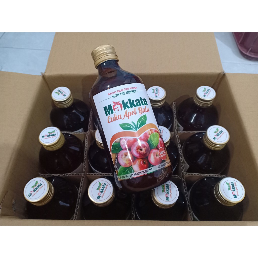 Apple Cider Vinegar With Mother Minuman Diet Cuka Apel Makkata Organik Original dan Halal