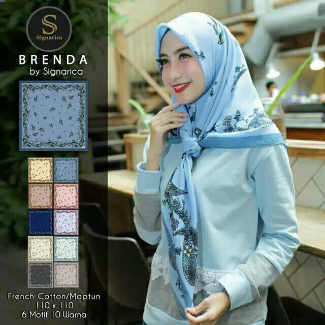 Brenda by Signarica design 1/ kerudung segiempat maptun/ kerudung berkualitas/ jilbab/ hijab cantik