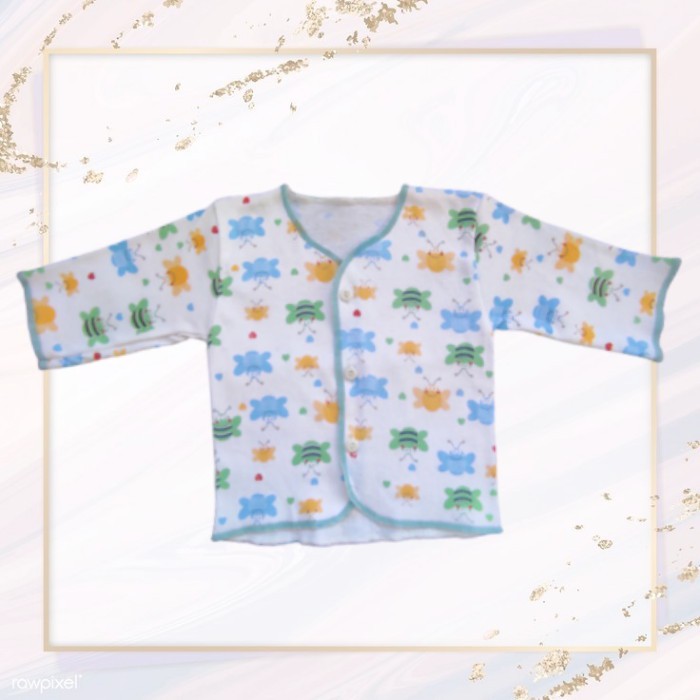 [6 pcs] Baju Bayi Lengan Panjang Motif Newborn