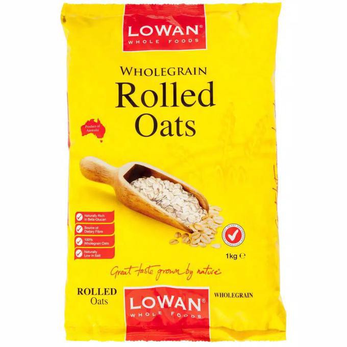 

promo murah Premium Lowan roll oats / Gandum / Wholegrain Rolled Oats 1 kg