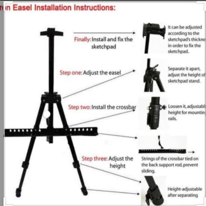 

PASTEL-DRY-OIL- WHITE BOARD TRIPOD / POSTER FRAME / EASEL LUKIS -OIL-DRY-PASTEL.