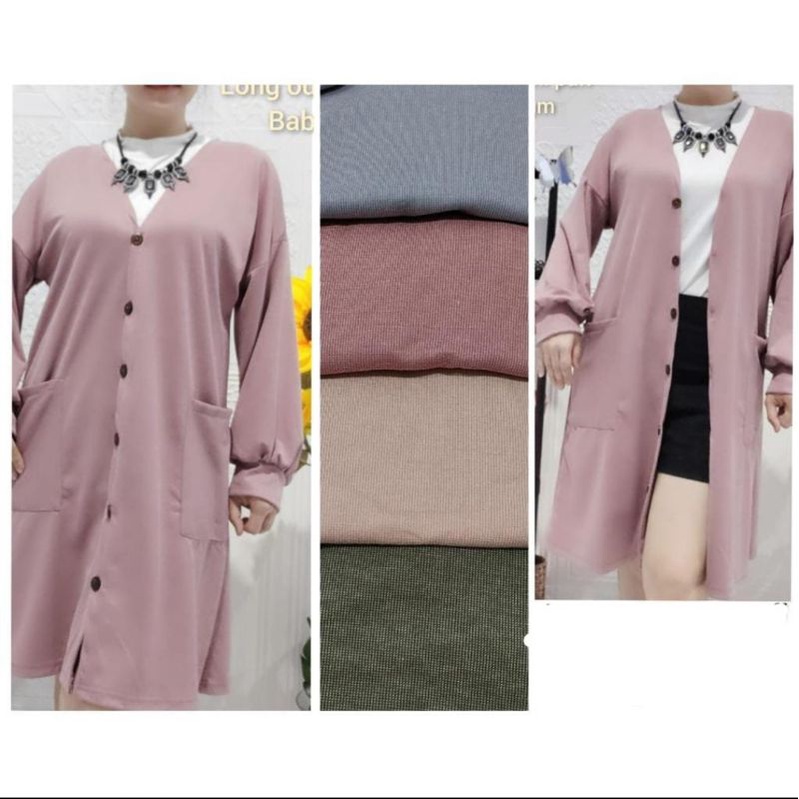 LONG CARDIGAN KNIT RAJUT BY AQUILA