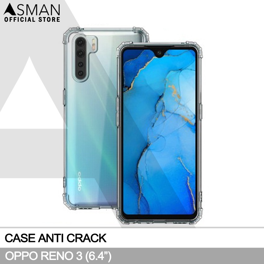 Anti Crack OPPO Reno 3 (6.4&quot;) | Softcase Anti Bentur - Clear