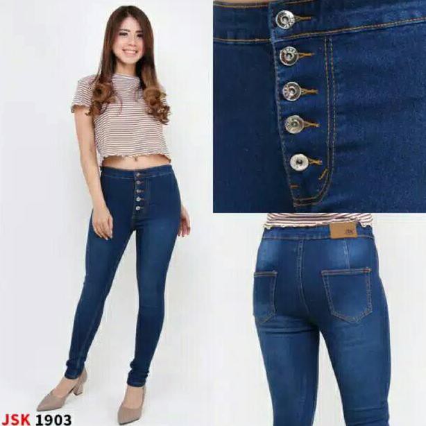 Terlaris 5 Warna Celana Panjang Highwaist Skinny Denim Jeans - hijab female muslim pants roblox