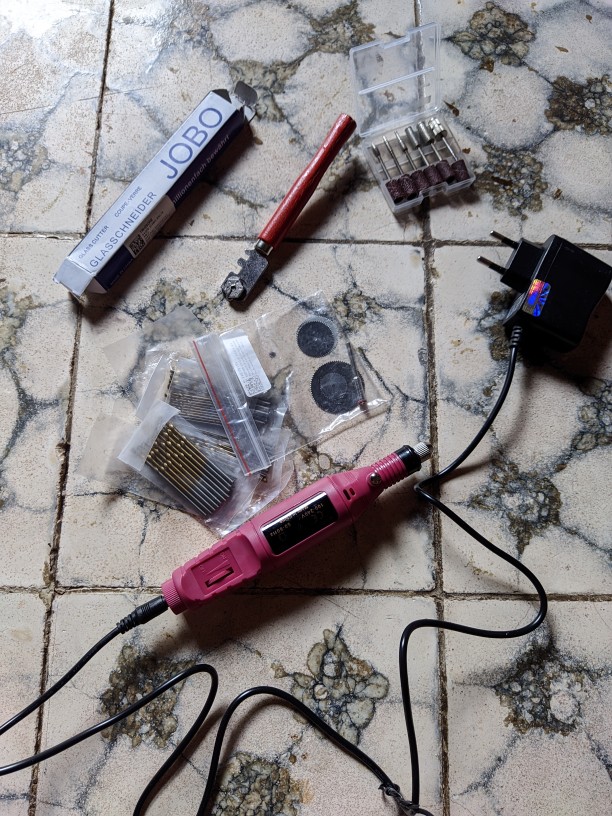 Alat Potong Kaca Keramik Dengan 6 Mata Pisau Diamond Glass Cutting Tool