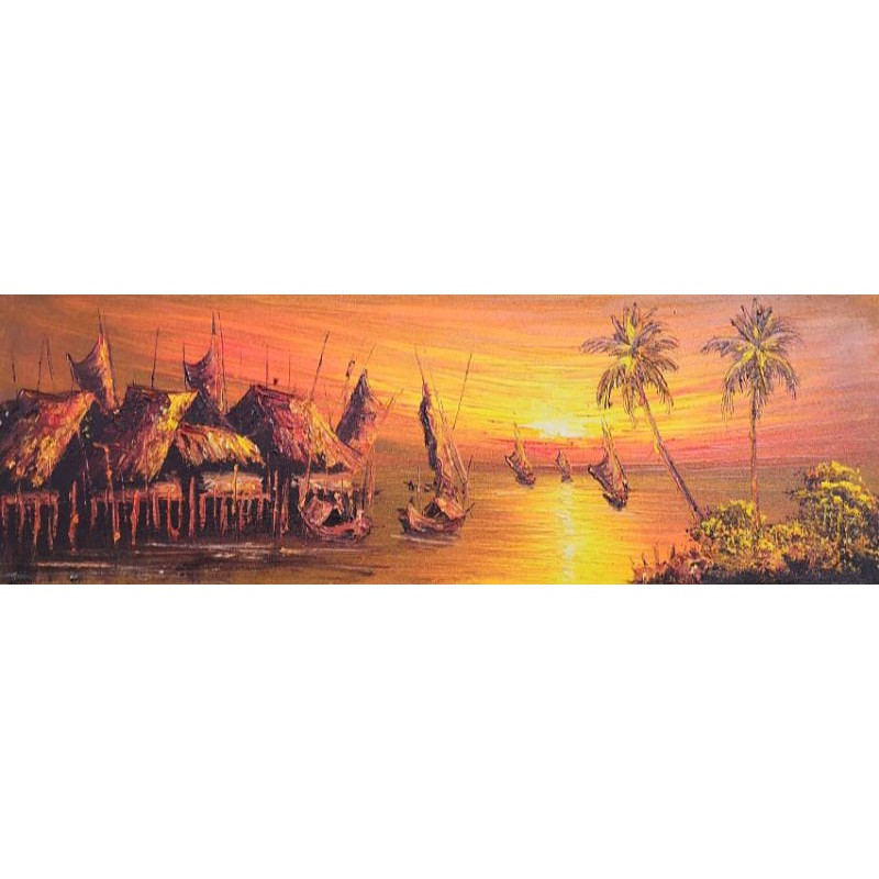Senja di penghujung waktu (Acrylic on Canvas)