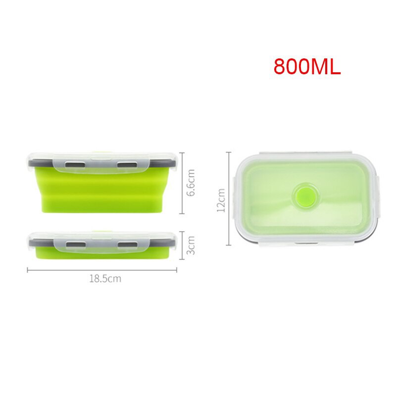 Kotak Makan Foldable Healthy Bento Lunch Box Eco Friendly 800ml