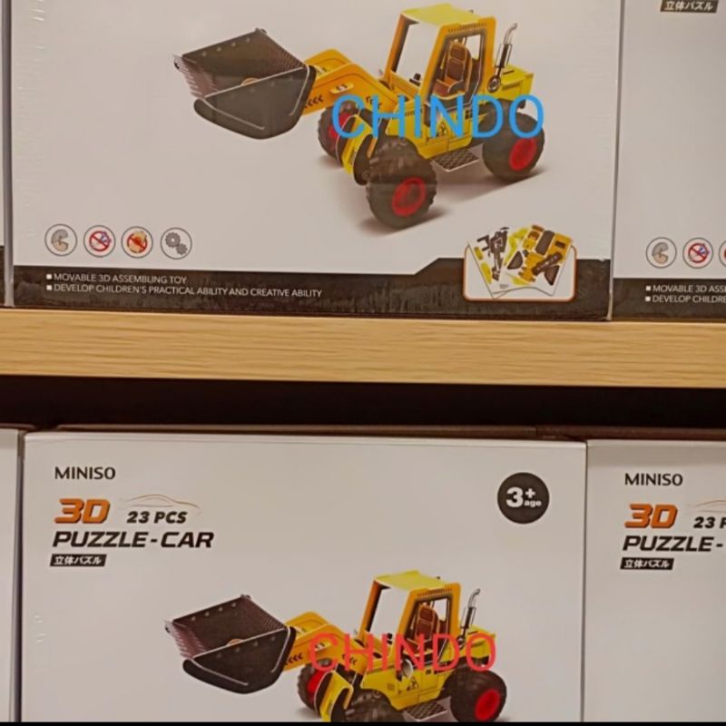 MAINAN ANAK MINISO 3D PUZZLE CAR ISI 23PCS