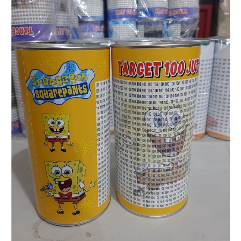 CELENGAN TARGET 100 JUTA PECAHAN 100K Spongebob